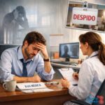 Trabajador en consulta médica durante una baja laboral por ansiedad.